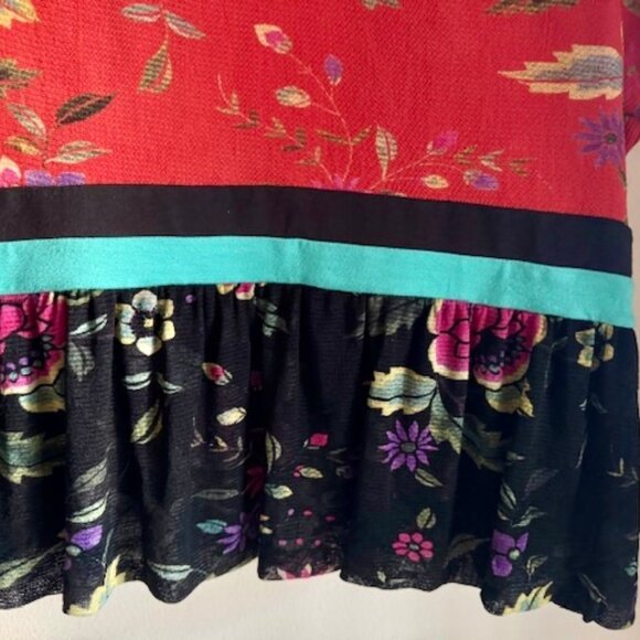 Vivienne Tam Vintage Floral Motif Bolero/Jacket Early 2000's- Stunning! L - Picture 9 of 9